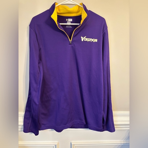 NFL Other - Minnesota Vikings NFL Team Apparel TX3 Warm Purple 1/4 Zip Pullover Size Medium